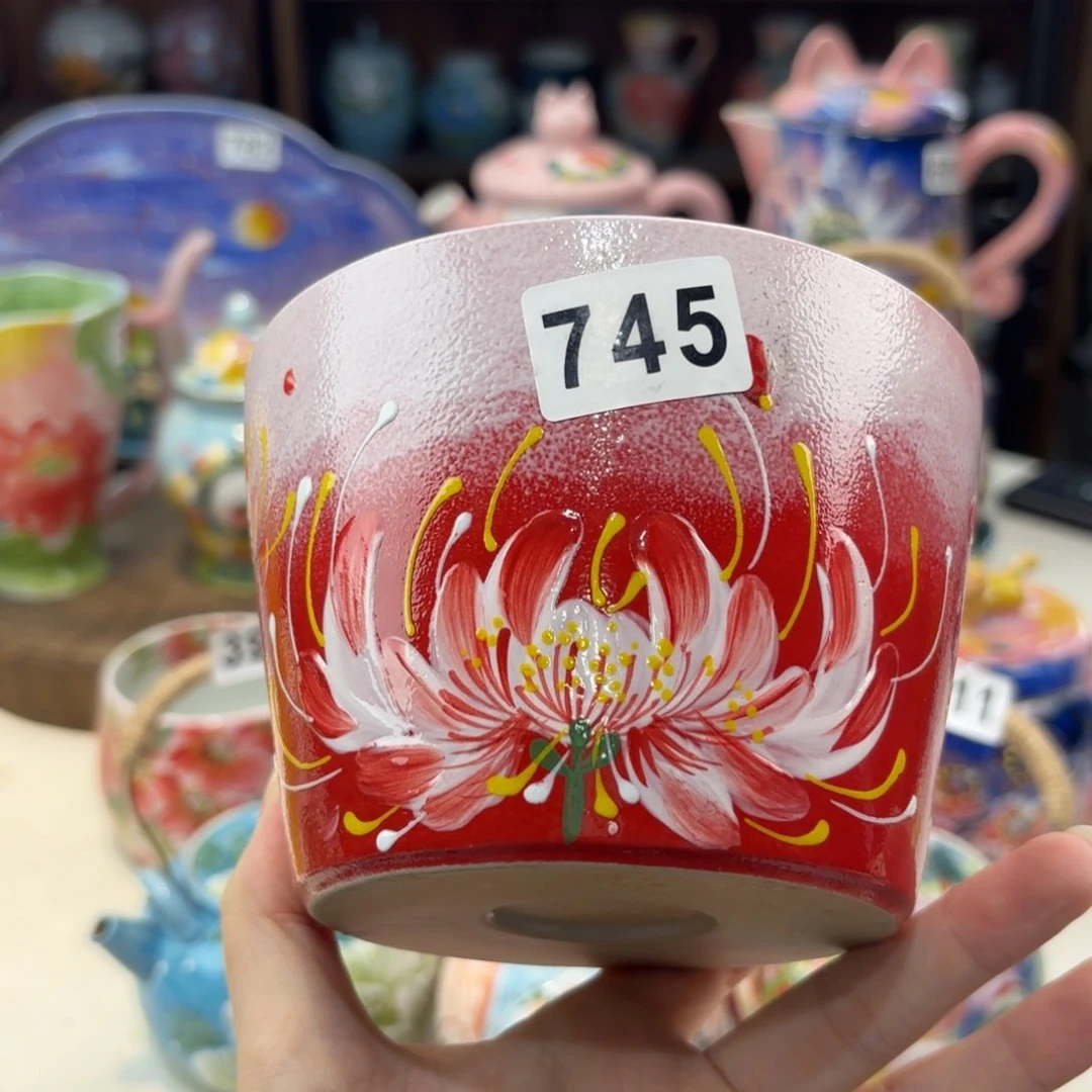 景德镇手绘高温釉下彩陶瓷茶具