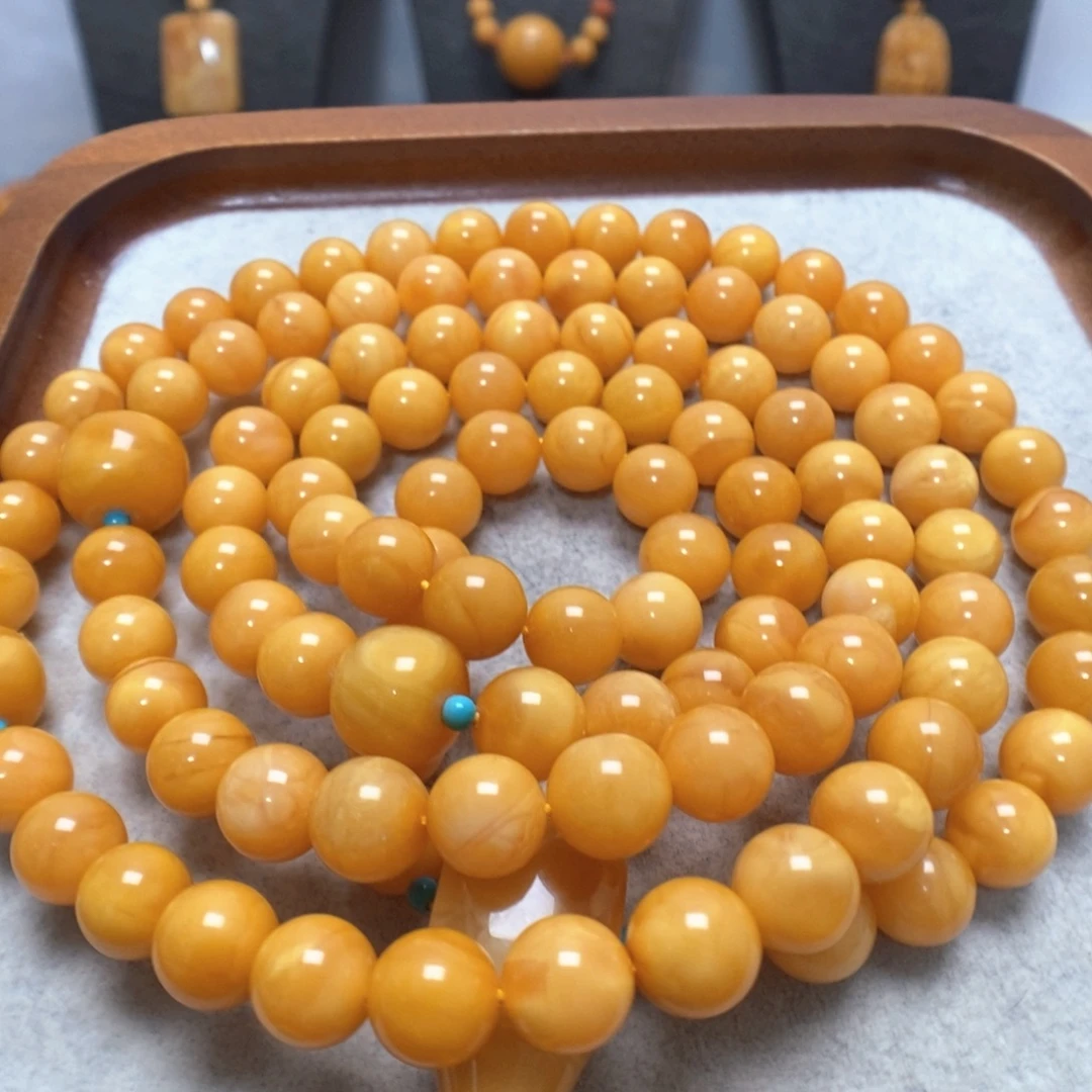 蜜蜡未镶嵌手串蜜蜡