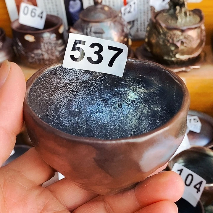 紫砂茶杯柴烧纯手工537