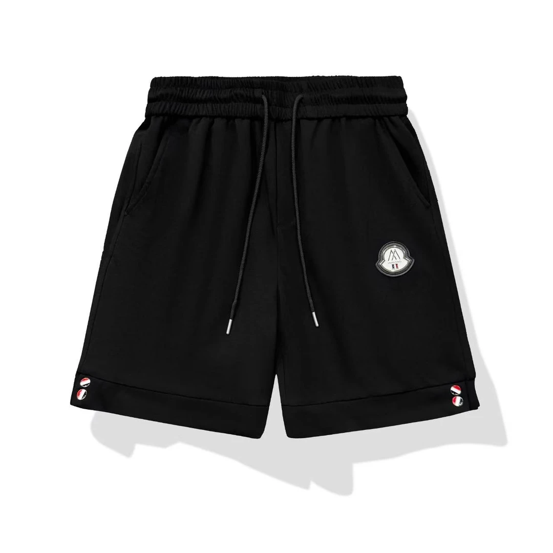 B502-2025男夏季新款时尚潮流棉短裤钢标宽松版情侣短裤