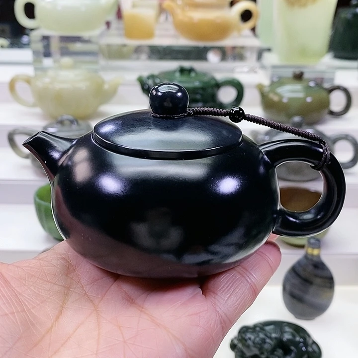 未镶嵌和田玉挂件茶壶180m l