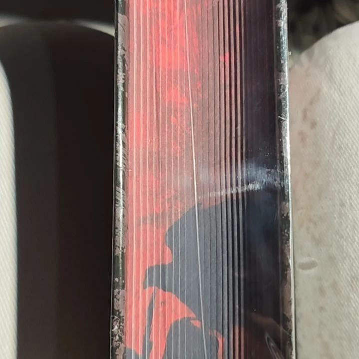 爱伦坡红色刷边精装塑封