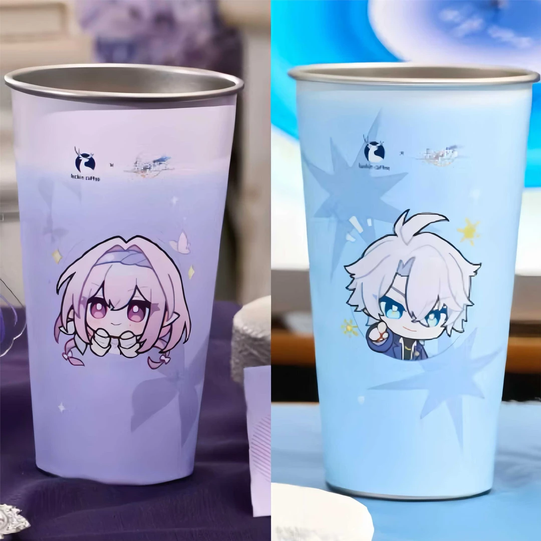 崩坏星穹铁道周边冷变杯卡通可爱不锈钢咖啡杯学生便携喝水杯送人