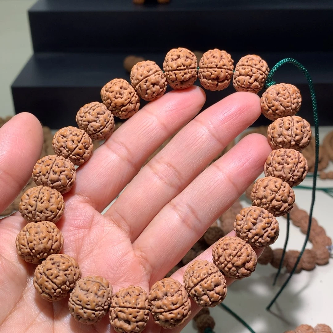 金刚菩提吊坠跳***符龙珠手串15.3