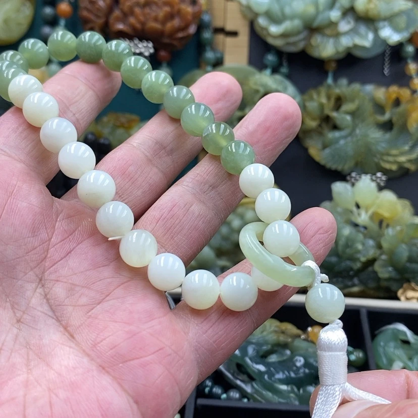 【闪购商品】未镶嵌岫玉手链随机发货