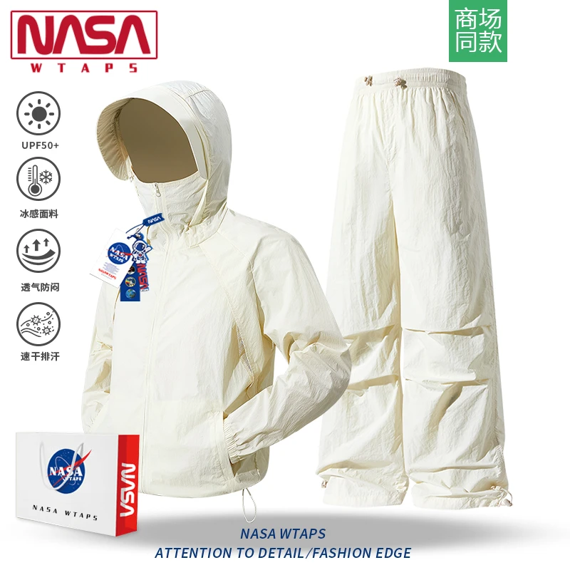 NASA WTAPS山系冰丝防晒衣男女款夏季防紫外线透气速干防晒服套装