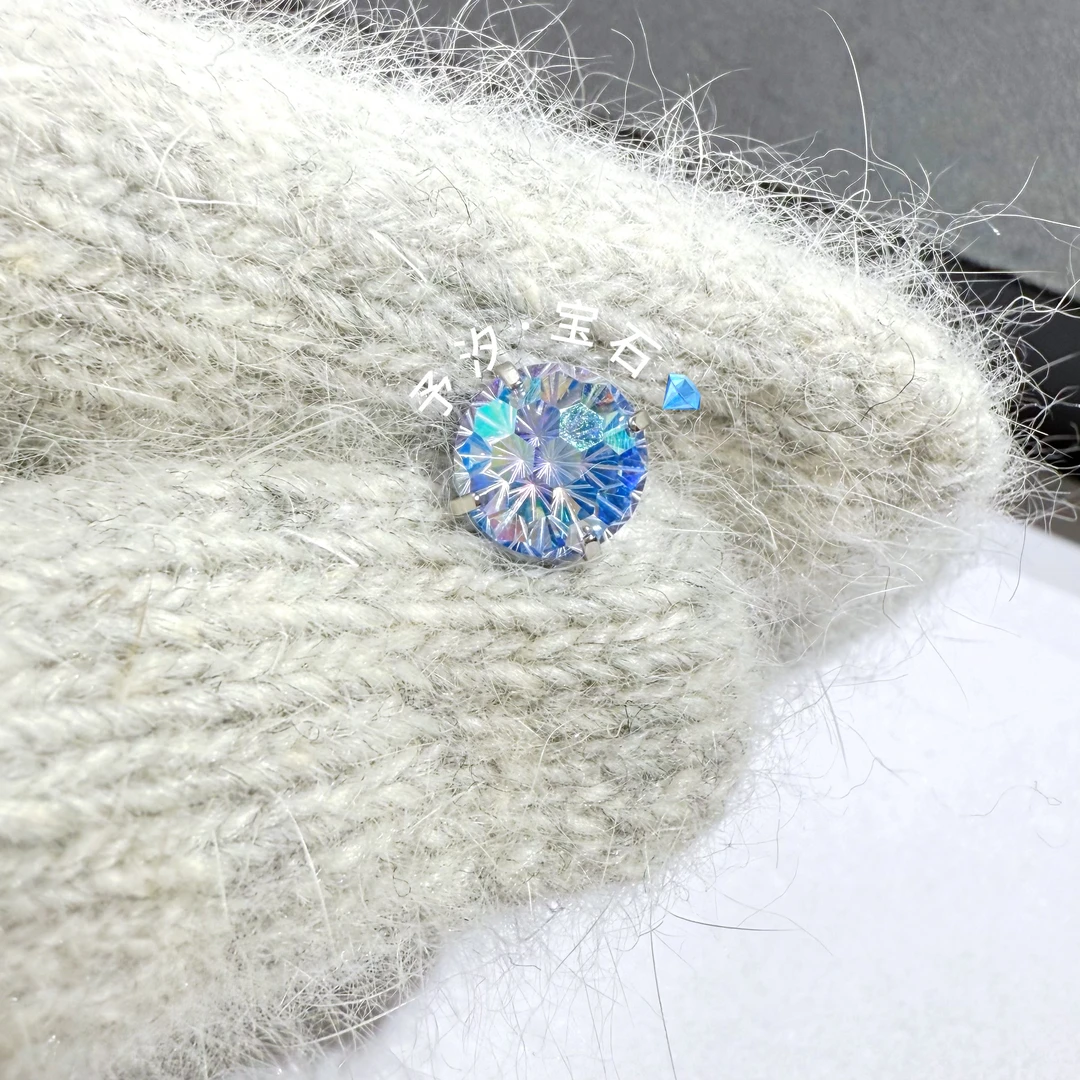 合金锆石耳饰 合金锆石耳饰钛合金天火切合金耳饰耳垂耳骨0.9牙