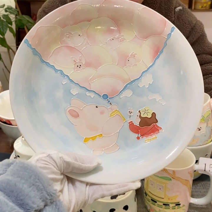 杯(****)景德镇釉下彩手绘