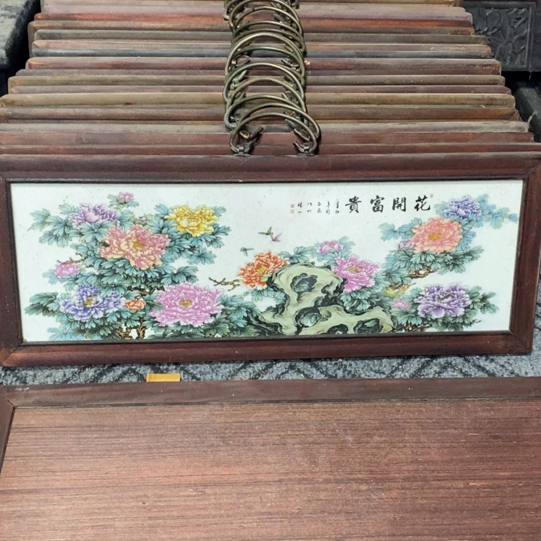 瓷片53*21 景德镇瓷板画柴窑烧制