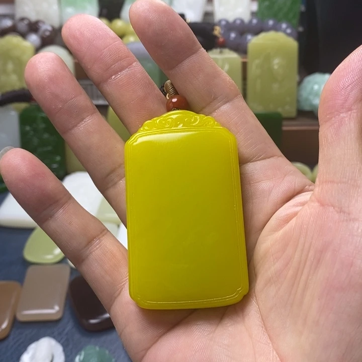 吊坠(不含链)未镶嵌和田玉联*会