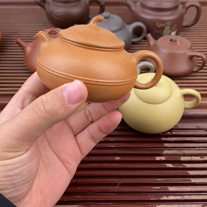 紫砂茶壶160cc黄金段茄瓜