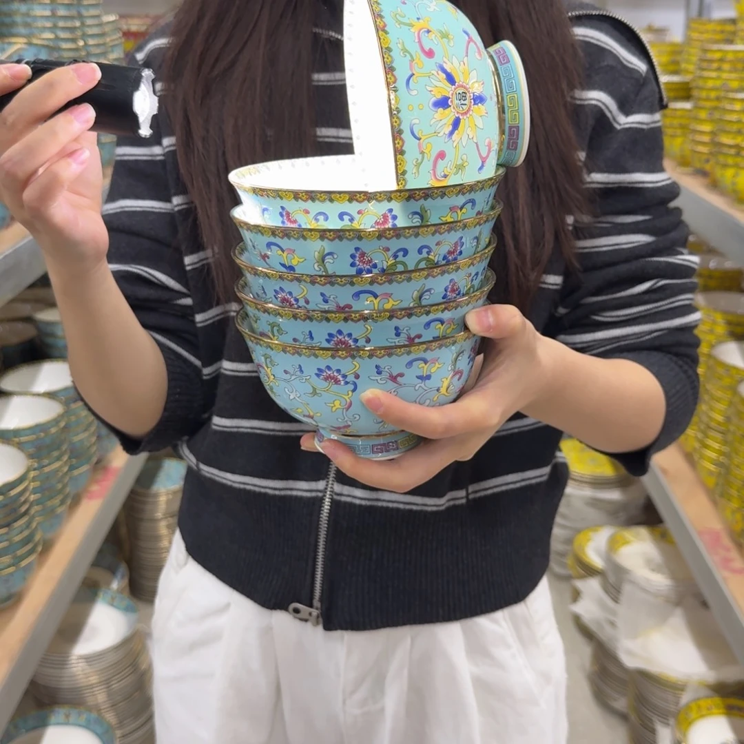 六个5英寸高脚碗。。。。。