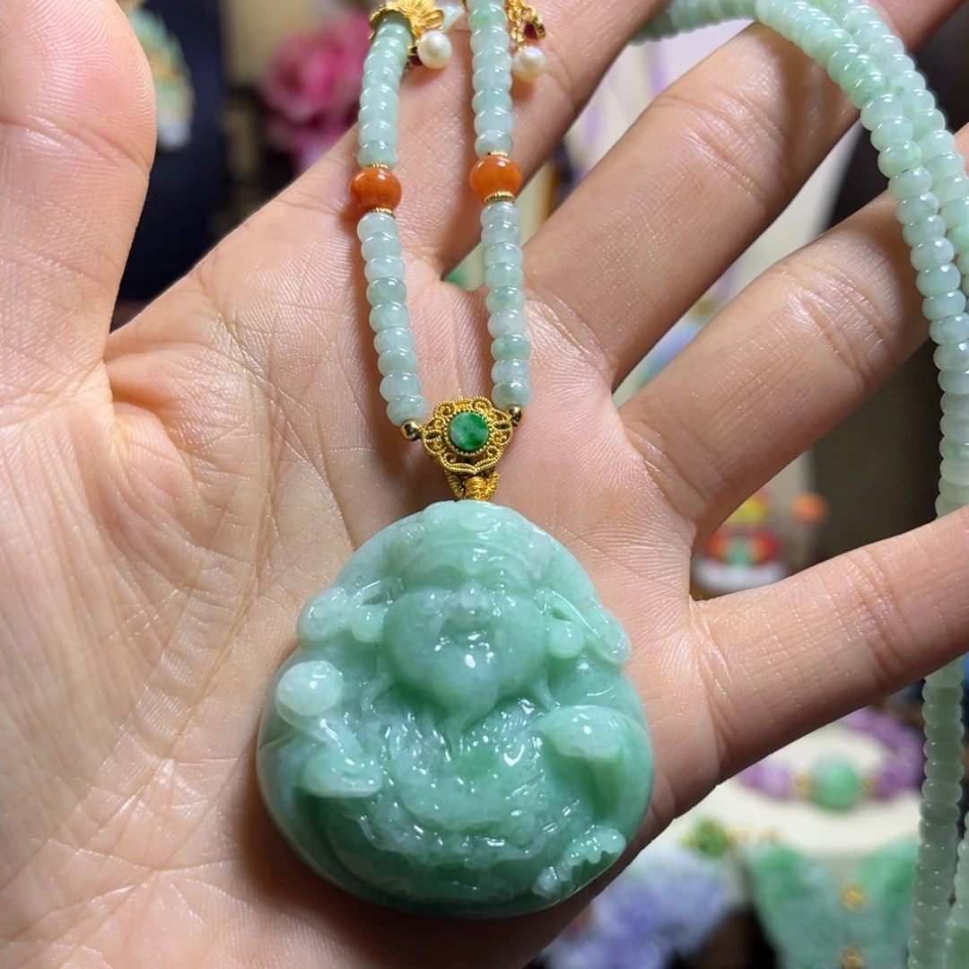 翡翠未镶嵌颈饰天然翡翠