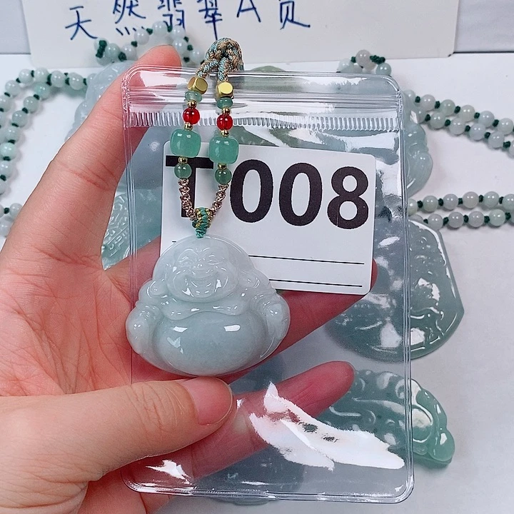 翡翠未镶嵌颈饰天然