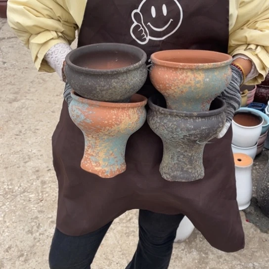 红陶口14高13瑕疵