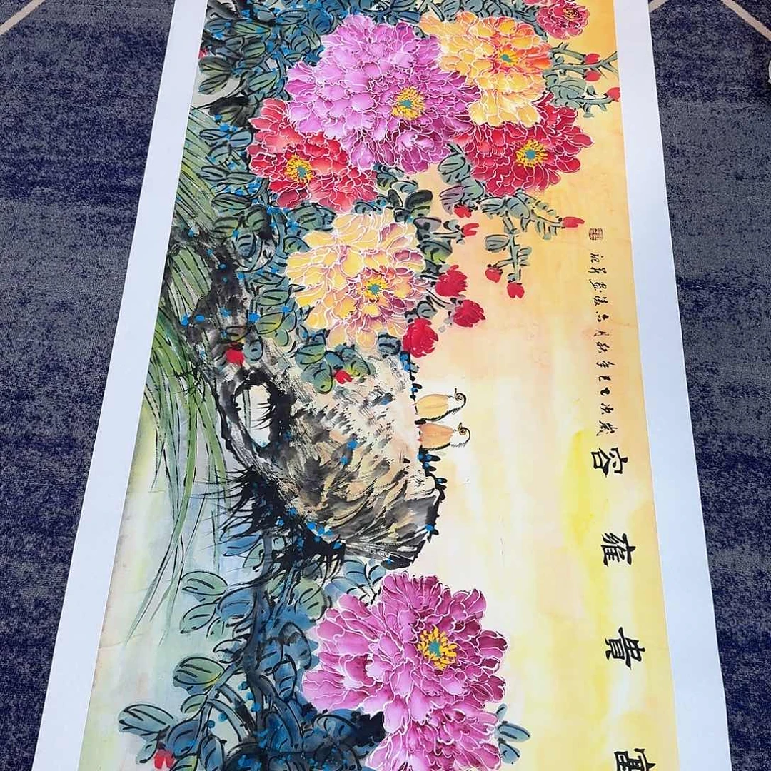 国画国画作品山水花鸟