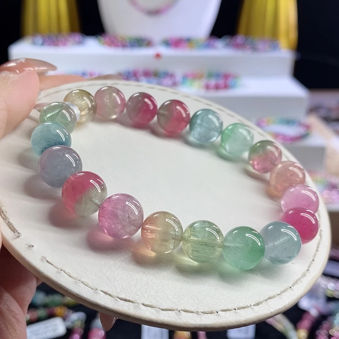 未镶嵌手链碧玺西瓜