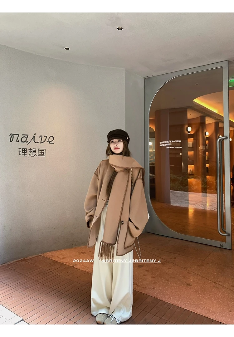 一条过冬王炸裤/显瘦纯色阔腿垂垂裤