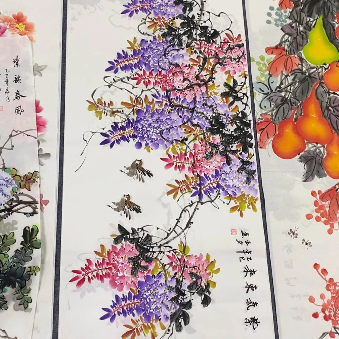 国画尺寸140✖️70四尺手绘画