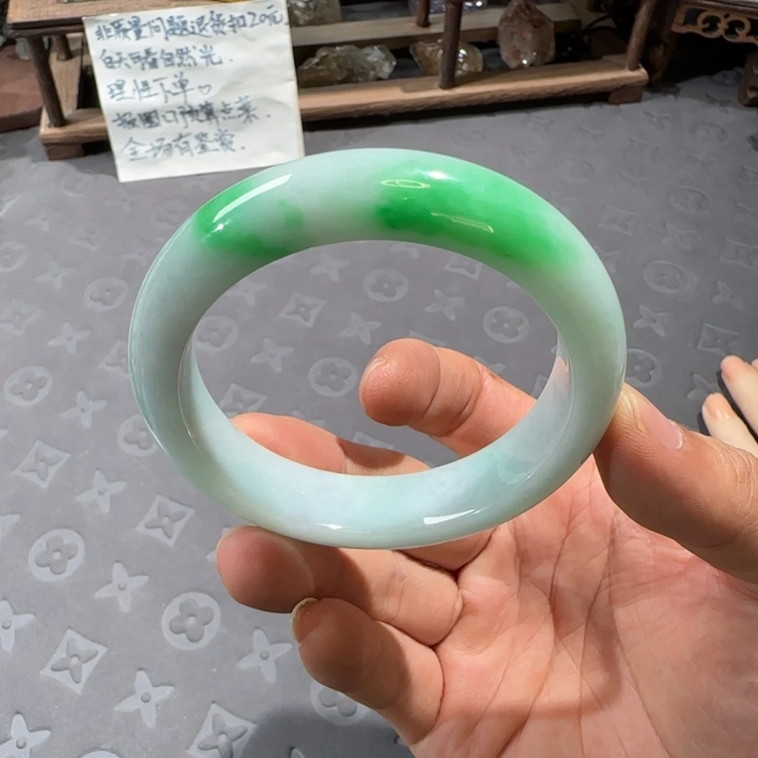 未镶嵌手镯翡翠55.5圈口