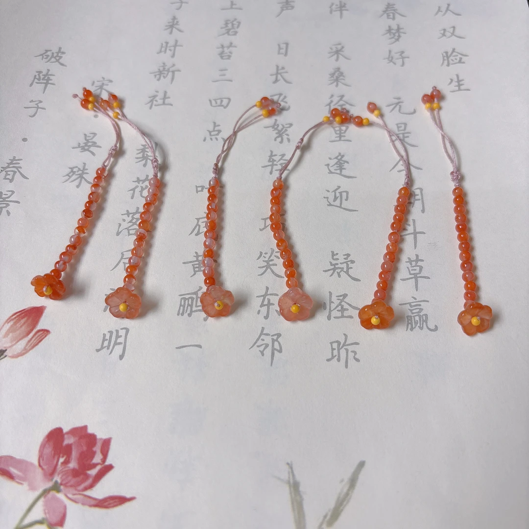 原创冰飘梅花万能扣手工编绳手链项链挂件绳扣子配件活扣小滴溜