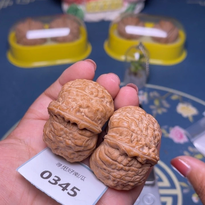 文玩核桃把件南瓜墩44.0345