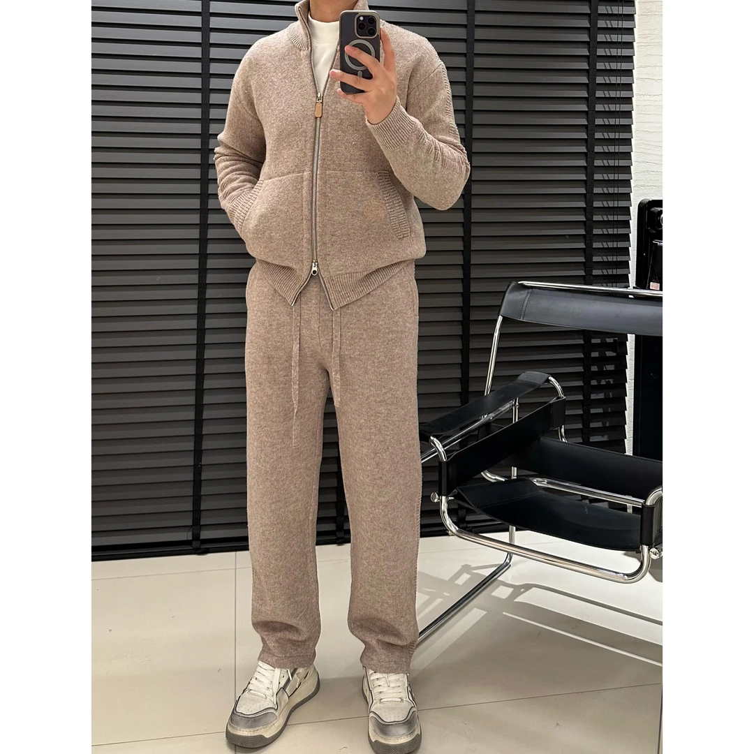 MR.DJian*年货款*绵羊毛混纺休闲套装*早春简约百搭时尚套装52769