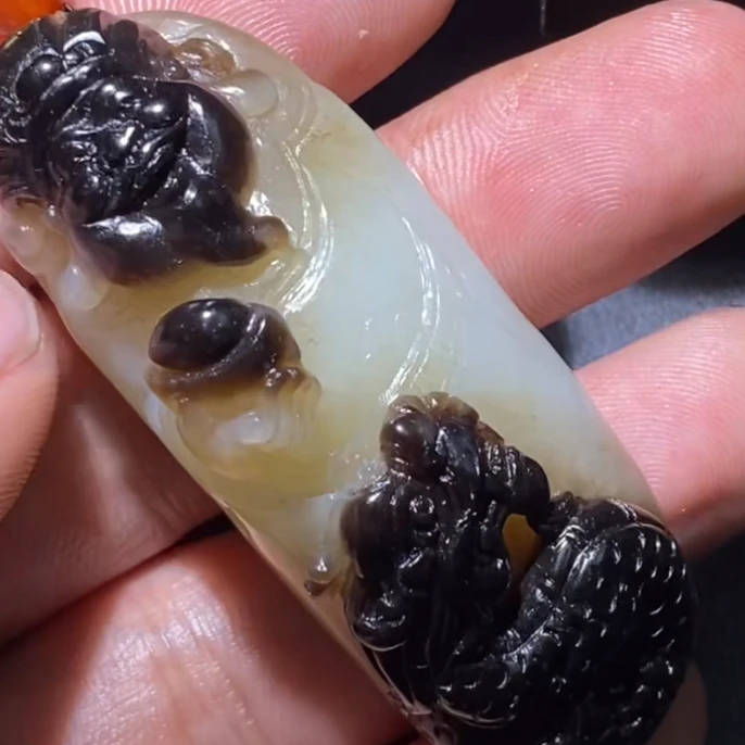 和田玉玉石挂件 d1224拍一发一