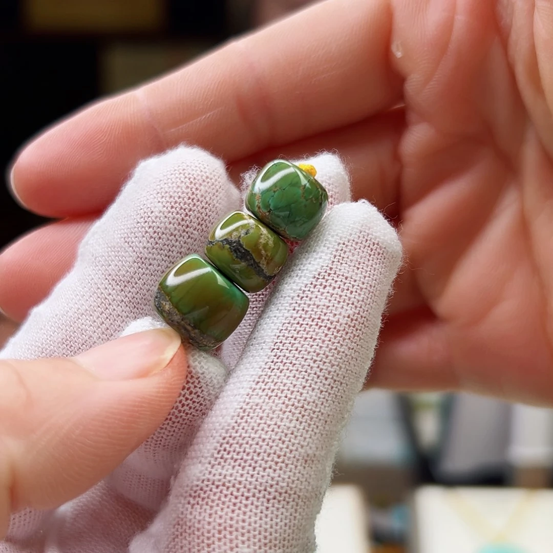 未镶嵌绿松石珠宝奇石10腰珠