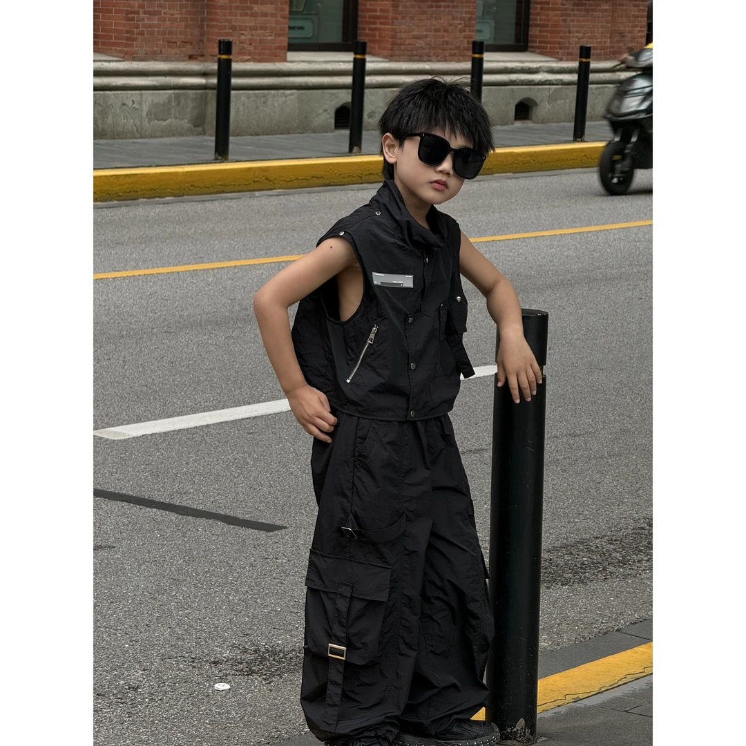 THE LUHAN【撒丁岛教堂】宽松小众潮流薄款韩版中大男童马甲24119