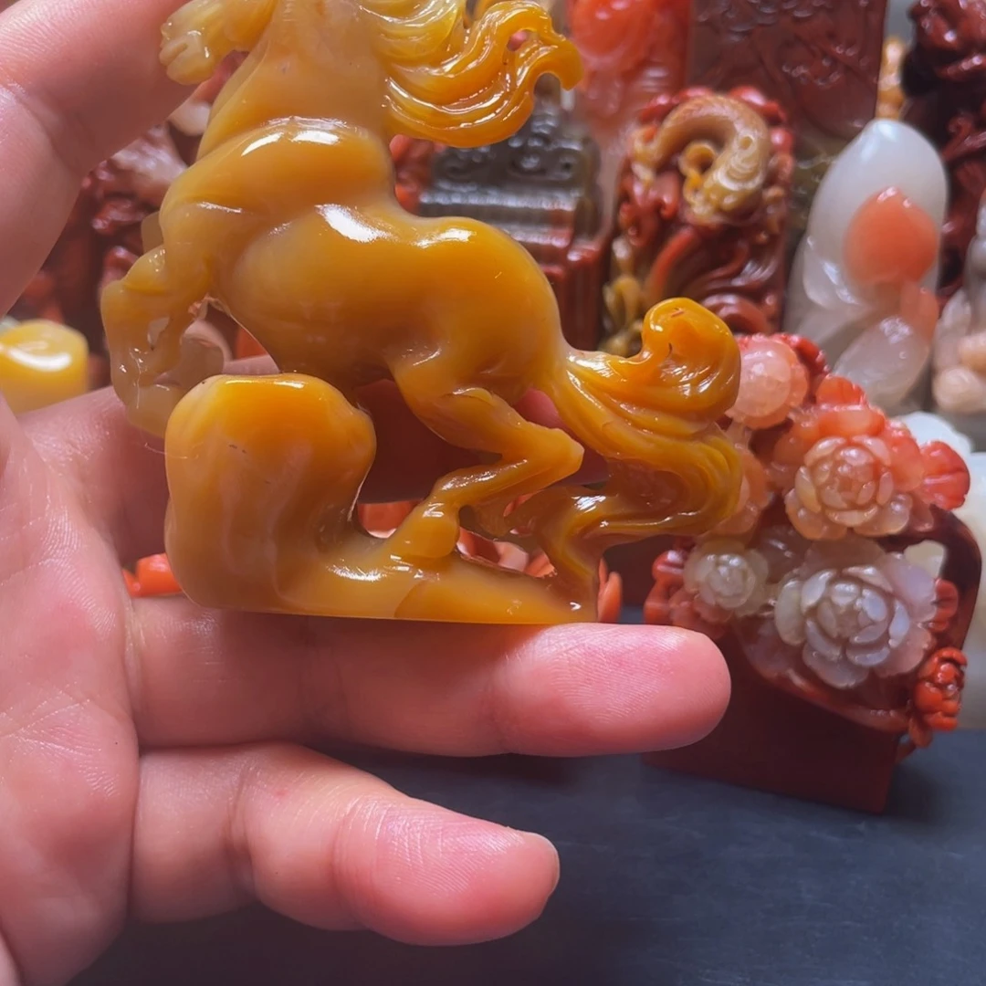 寿山石印石精美北部