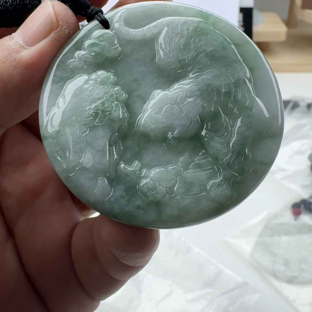 颈饰未镶嵌翡翠天然缅甸A货翡翠