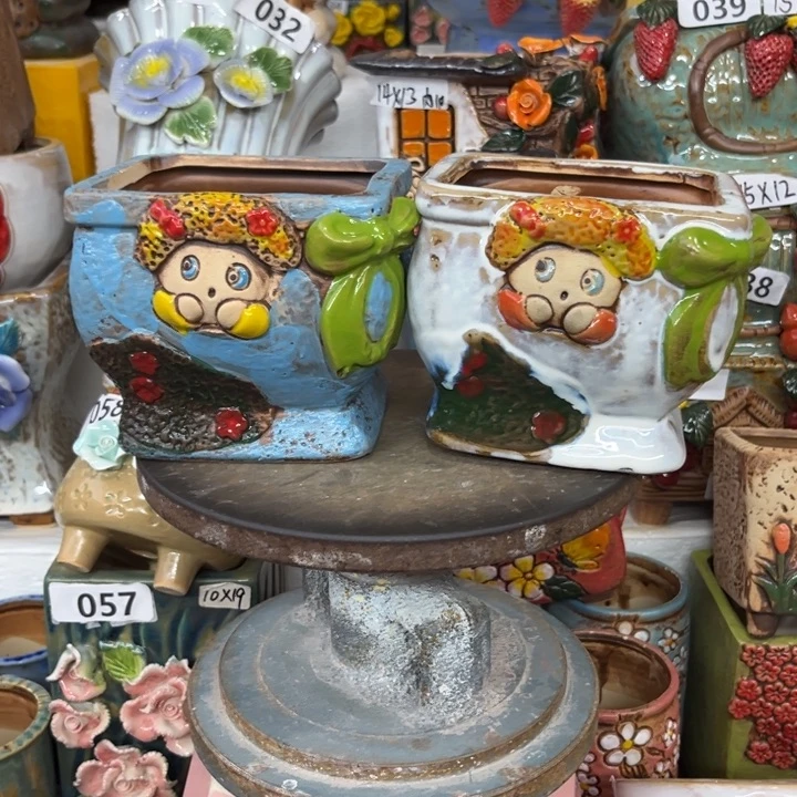 紫砂花盆粗陶材质多肉花盆