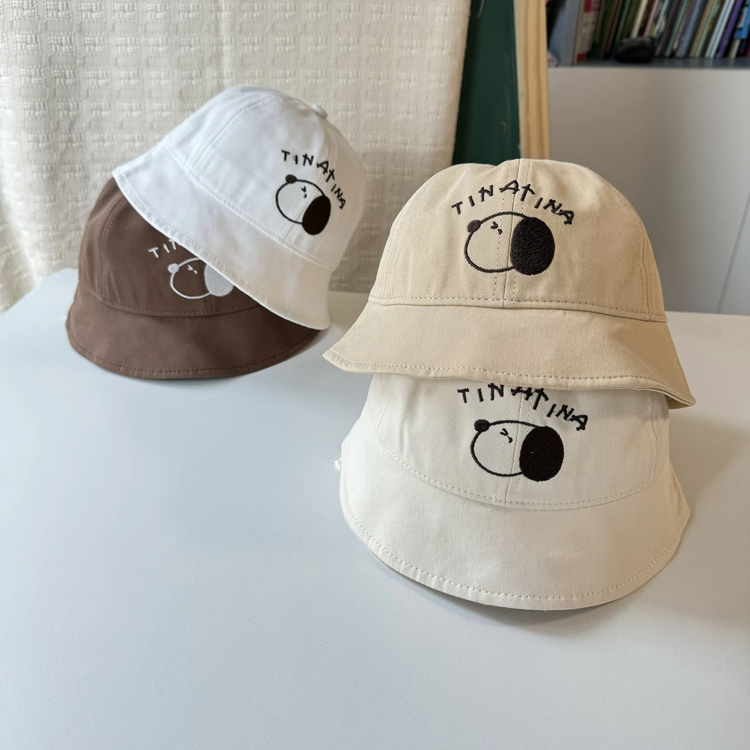 儿童帽子春夏薄款宝宝渔夫帽卡通可爱男童趣遮阳童帽日系棉布桶帽