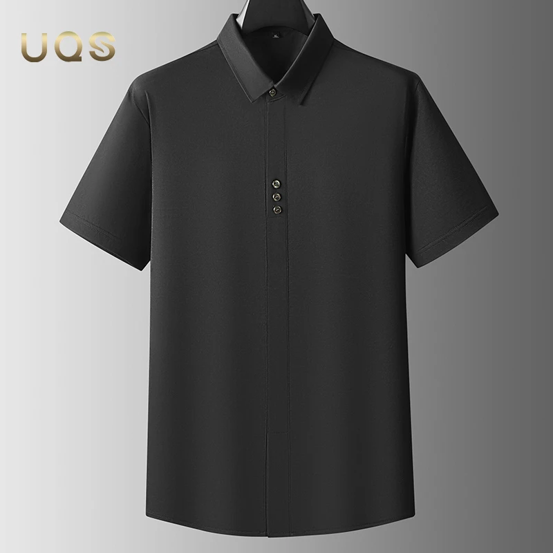 夏季男士大码短袖POLO衫薄款透气商务休闲POLO衫时尚简约百搭日常