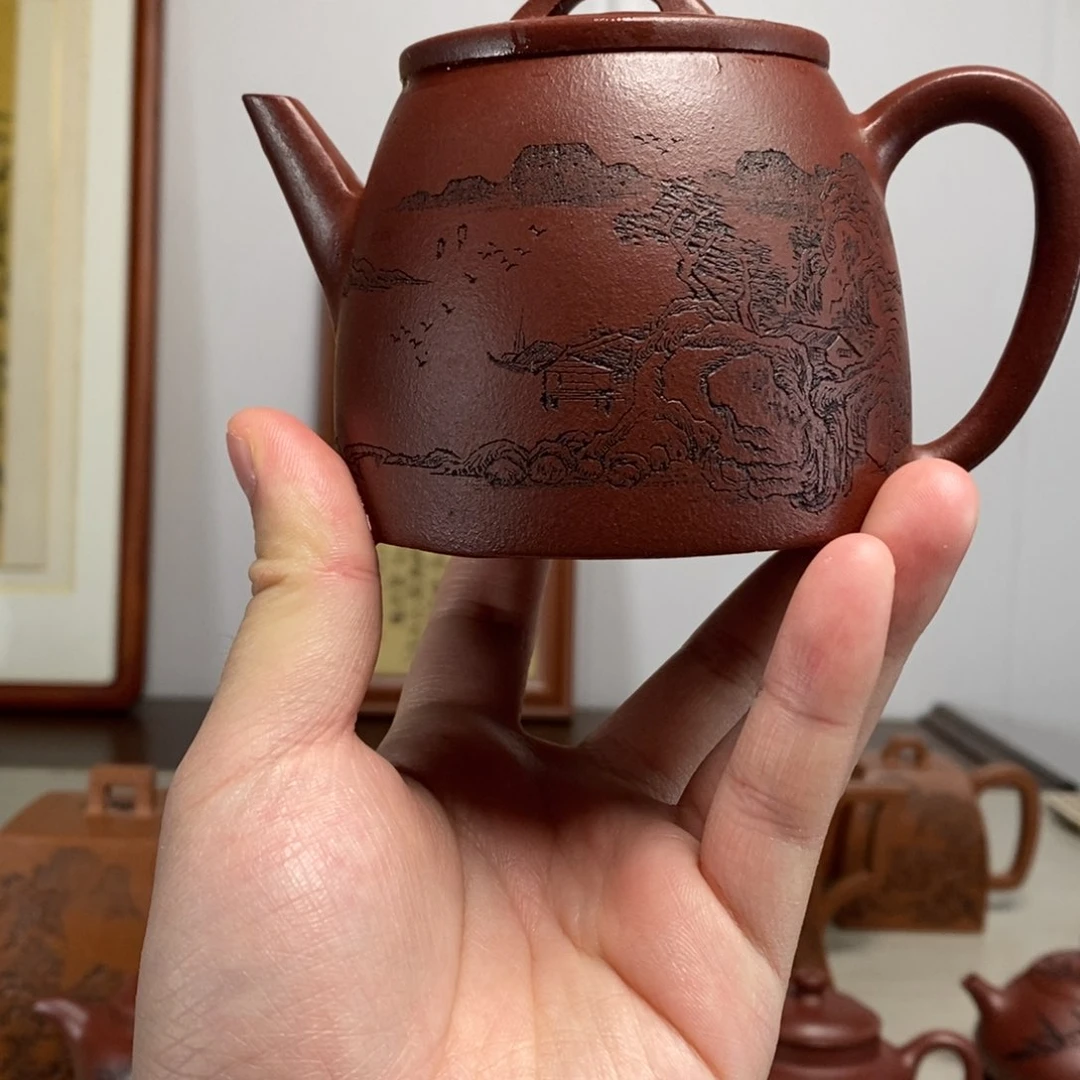 紫砂茶壶原矿泥料传统工艺制作