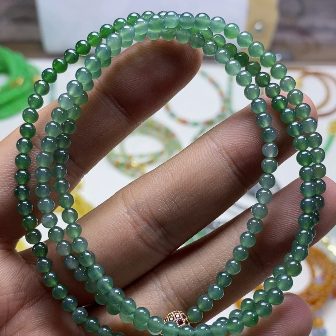 定制翡翠未镶嵌缅甸翡翠a货卡3.8