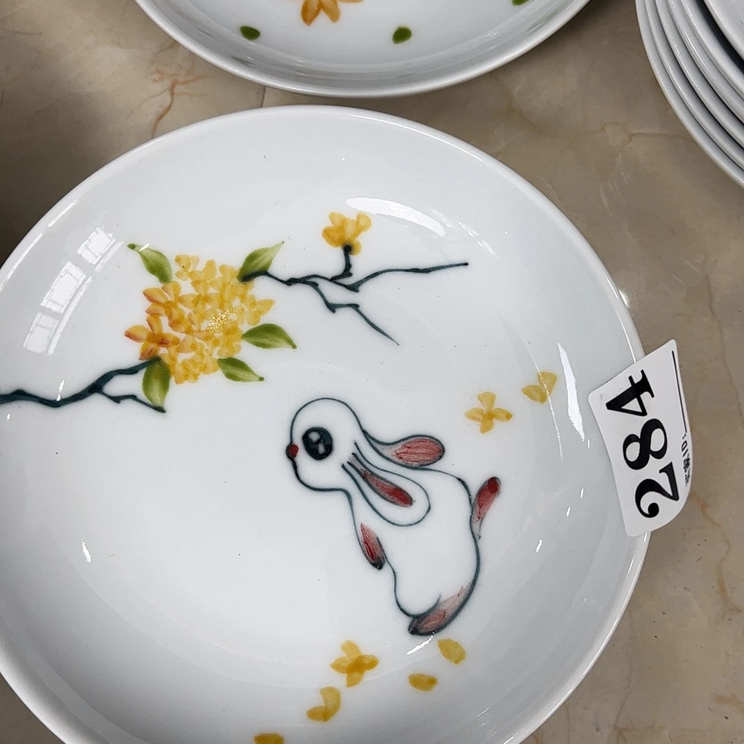 瓷片景德镇陶瓷手工手绘制作