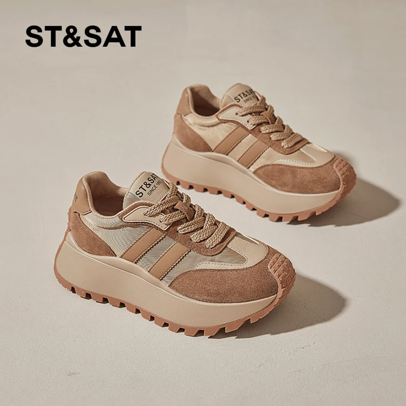 星期六女神德训女鞋阿甘勃肯透气厚底运动休闲鞋子女ins潮牌百搭