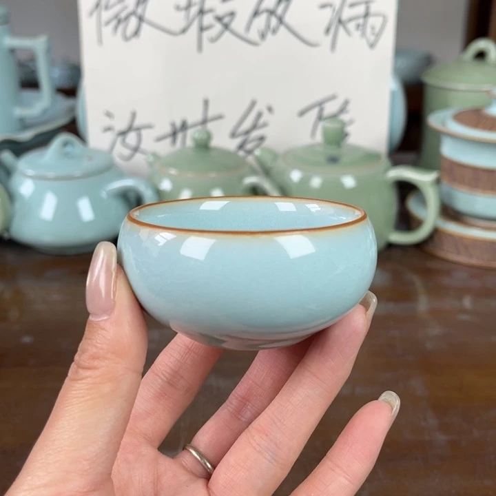 用***6纯原矿原矿汝瓷杯子