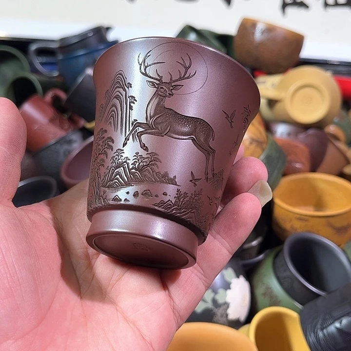 茶杯紫砂全手工紫砂主人杯