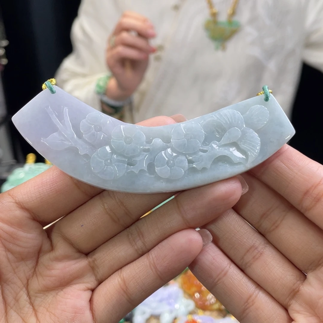 翡翠颈饰未镶嵌代编织