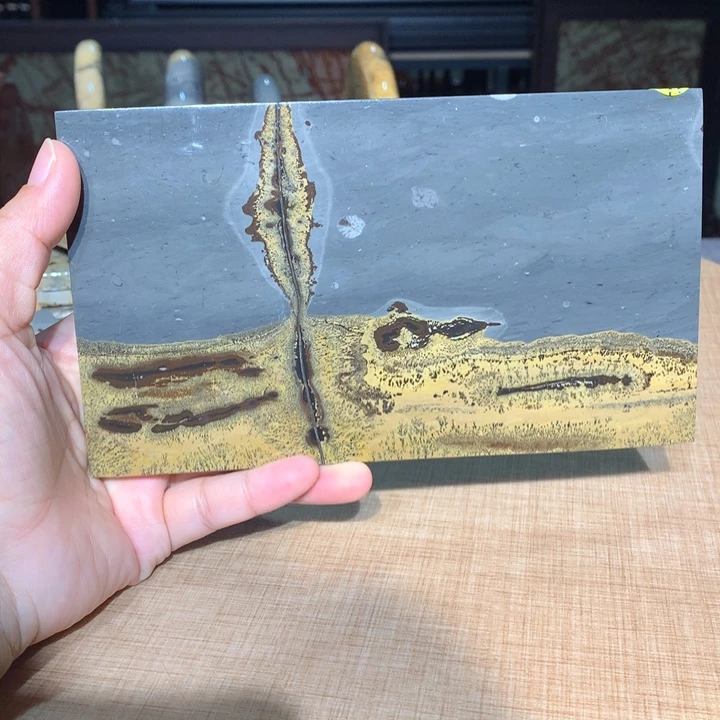 ，广西国画石摆件，收藏观赏