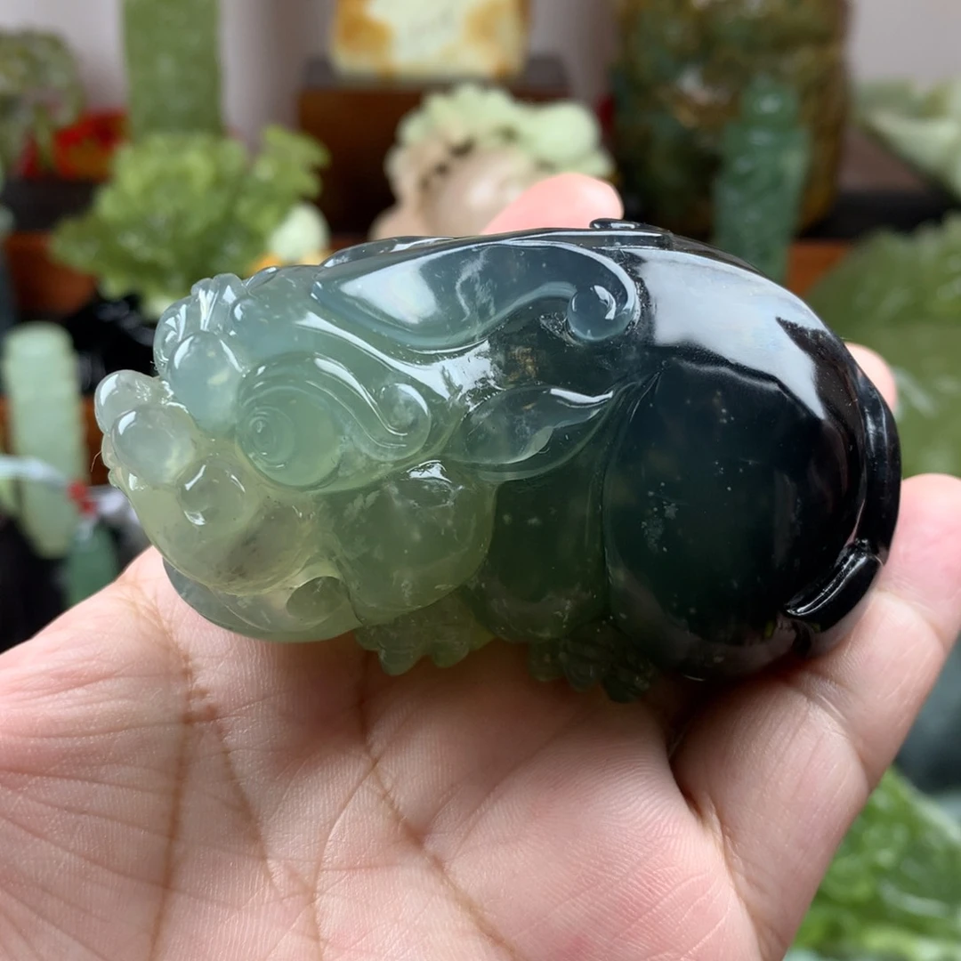 岫玉未镶嵌手把件