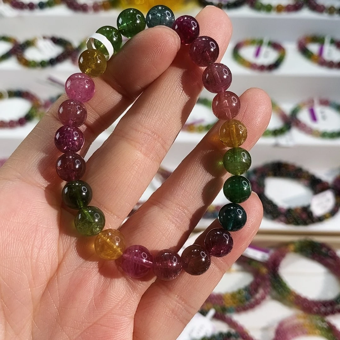 手链碧玺未镶嵌G2167素圈颜色微差