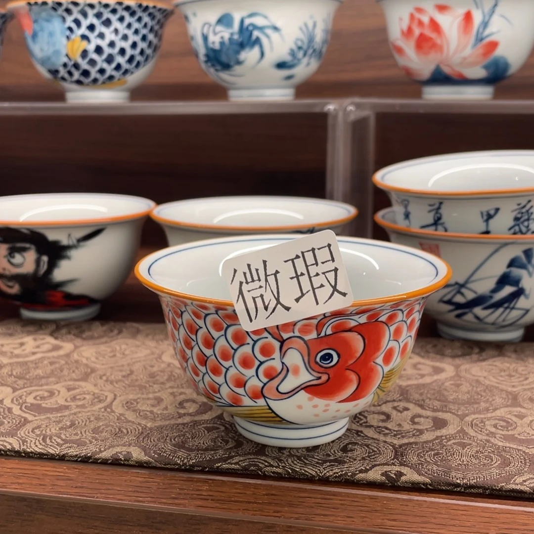 微瑕釉下彩纯手绘