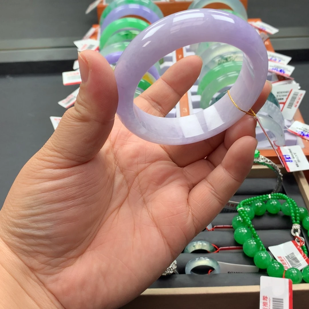 翡翠手镯未镶嵌翡翠手镯60.5圈