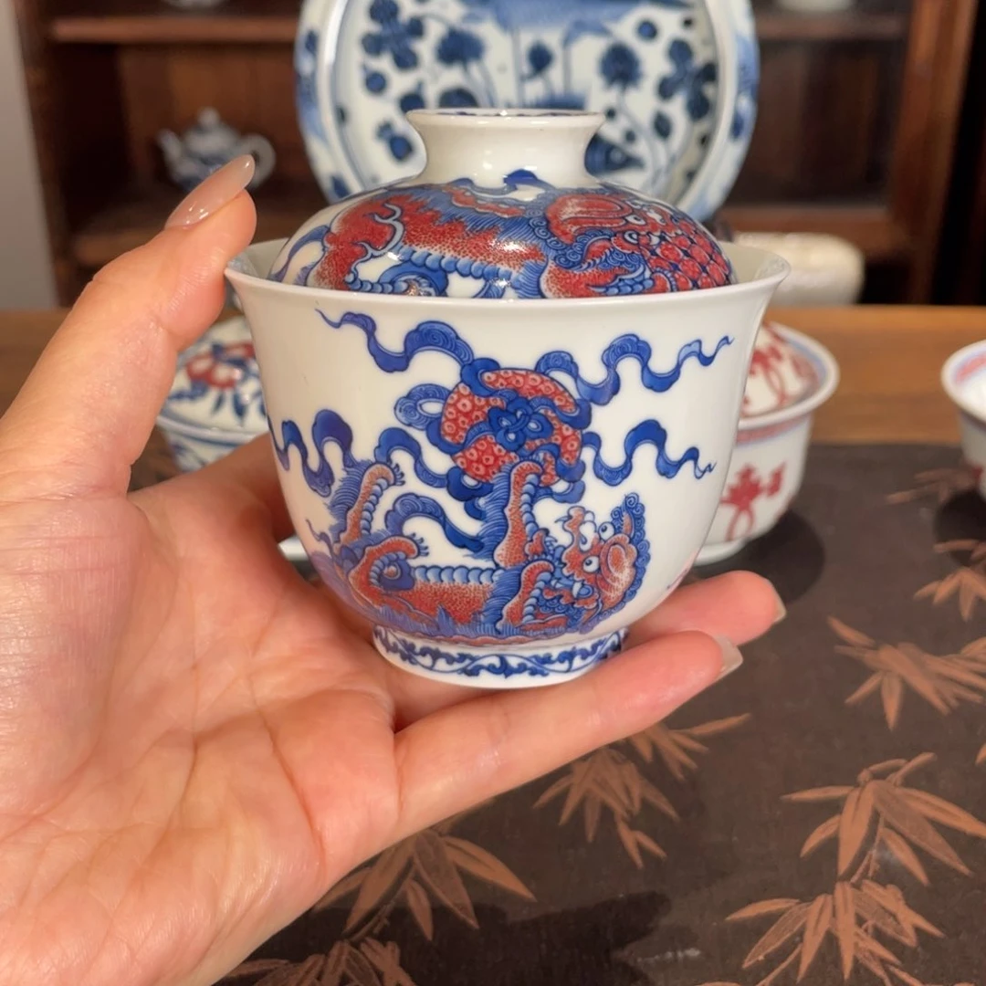 游玉堂事事如意盖碗