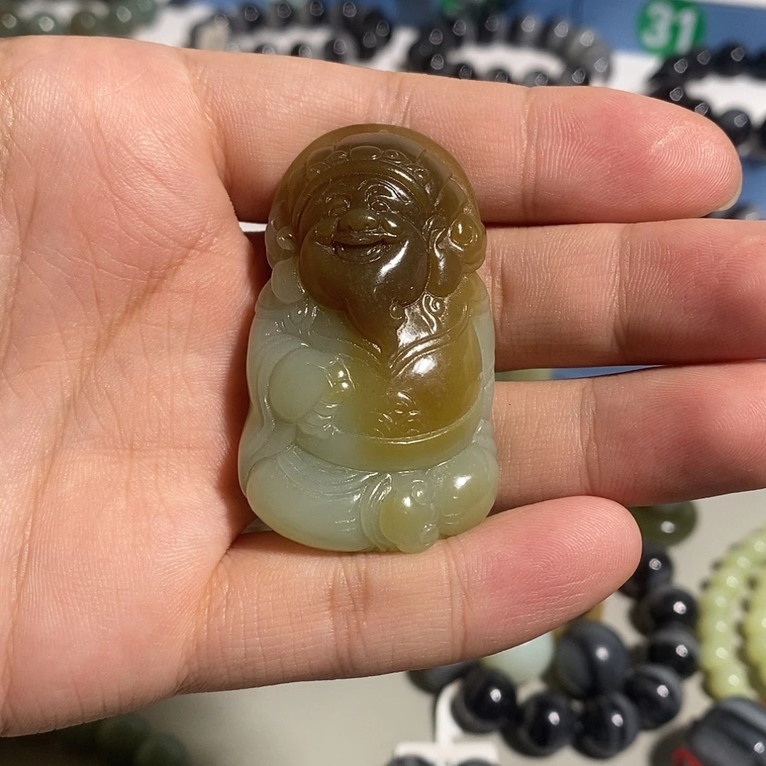 和田玉未镶嵌吊坠(不含链)