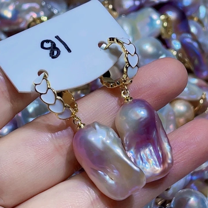 淡水珍珠耳饰未镶嵌